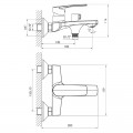 Змішувач для ванни IMPRESE KAMPA 10285 - Фото 1